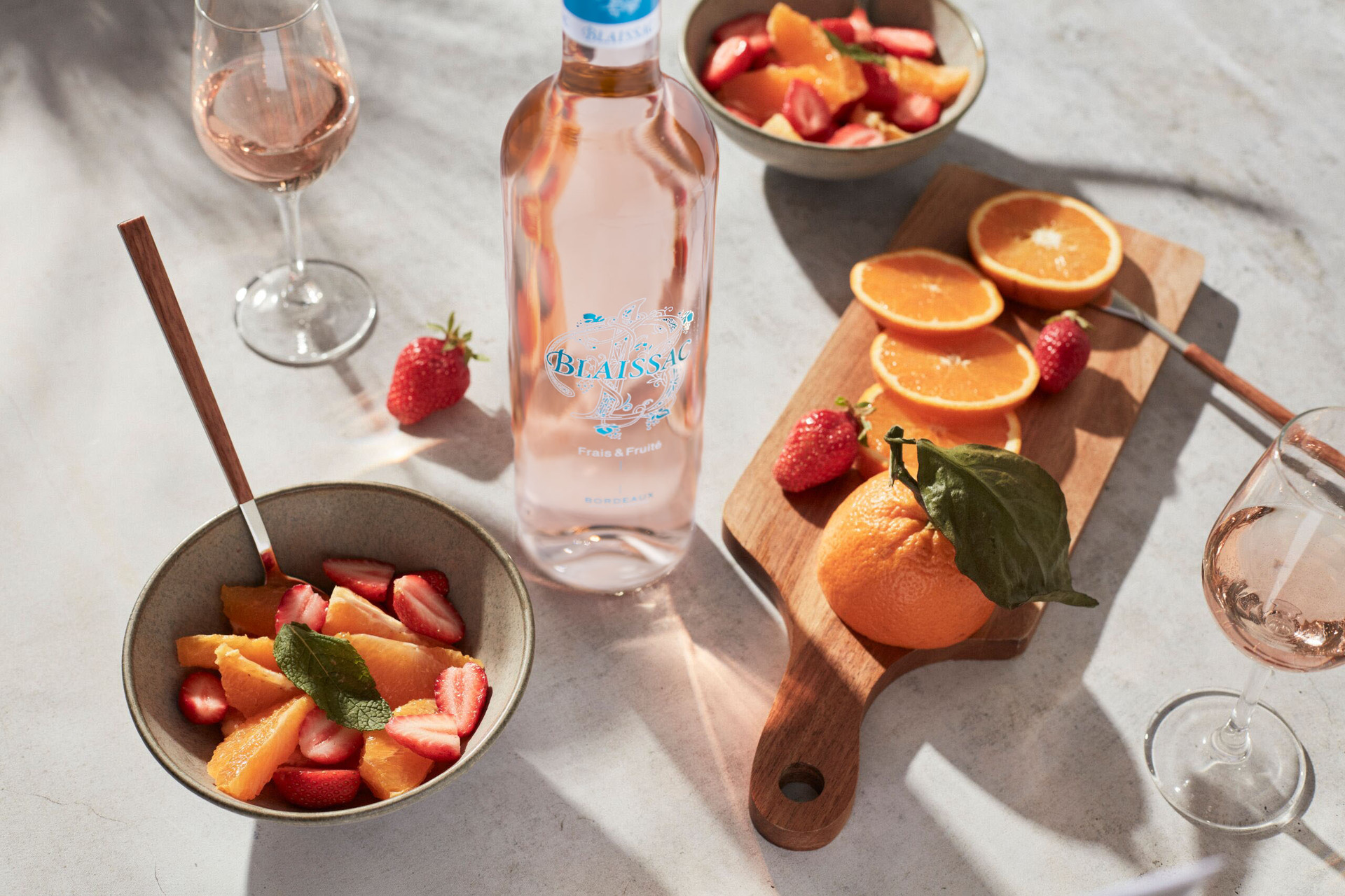 Bouteille de rosé Blaissac
