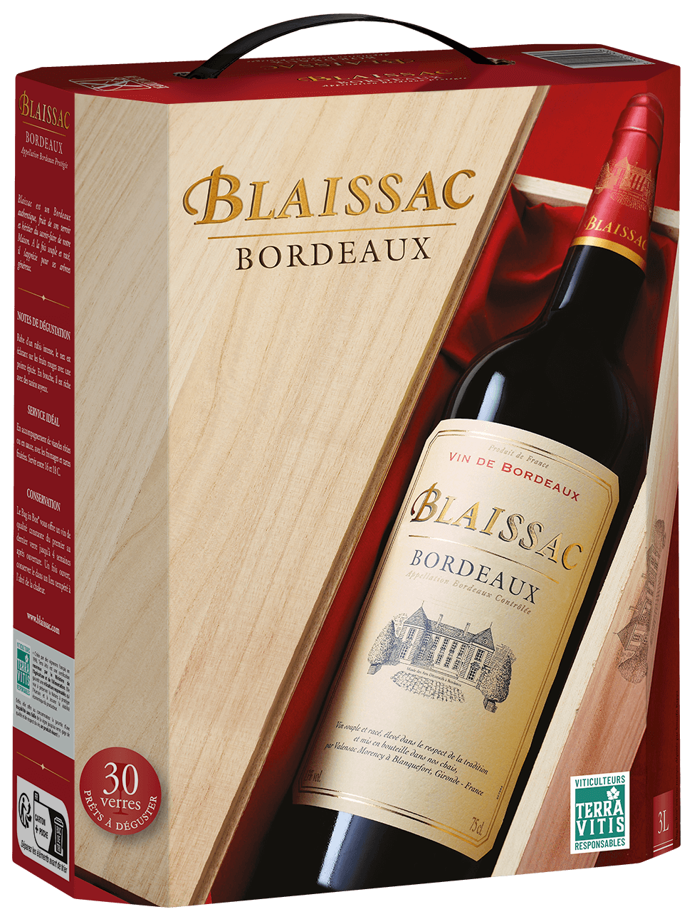 Bouteille de Rouge 25cl et BIB© rouge de Blaissac